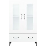  Visoka komoda bijela 70 x 31 x 115 cm od konstruiranog drva | shoptok.hr