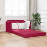  Krevet na razvlačenje Vinska crvena 124 x 71 x 78 cm Baršun | shoptok.hr
