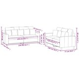  2-dijelni set sofa s jastucima žuti baršunasti | shoptok.hr