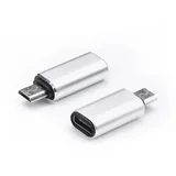 Adapter USB Type-C na Micro USB - srebrni