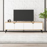 Marckeric Bela/v naravni barvi TV omarica v hrastovem dekorju 180x51 cm Nola – | Shoptok.si