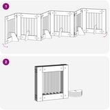  Vrata za pse s postoljem 6 pcs Hrast sonoma 60 x 60 cm | shoptok.hr