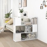 vidaXL Ormarić za knjige / pregrada visoki sjaj bijeli 100x24x94 cm Cijene