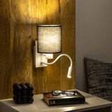  Brilagi - LED zidna lampa NUBILA 1xE27/25W/230V + LED/3W bela/crna | Eponuda.com