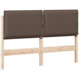  Tapecirani uzglavlje Prirodna i svijetlo siva 140 cm | shoptok.hr