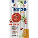 Monge gift fussy cat pork - soft sticks poslastica sa svinjetinom, šipkom i sirom (15g) Cene