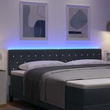  LED glava kreveta s LED trakama Tamno siva 180 cm Baršun | Eponuda.ba