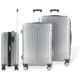 Hoffmanns 3-dijelni ABS set kofera Vertical Line srebrna | shoptok.hr