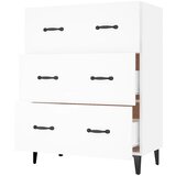  Komoda bijela 69,5x34x90 cm od konstruiranog drva | Eponuda.com