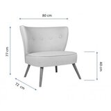 Atelier Del Sofa fotelja bienville cream