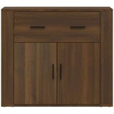  Komoda rjav hrast 80x33x70 cm inženirski les, (20654416) | Shoptok.si