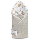 Sensillo Dvostrani baršunasti pokrivač za bebe 75x75cm šumske životinje bijeli | shoptok.hr