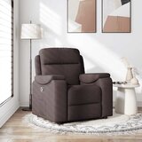  Naslonjač od tkanine tamnosmeđi | shoptok.hr