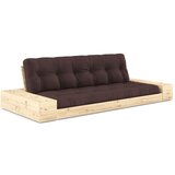 Karup Design Temno rjava raztegljiva sedežna garnitura 244 cm Base – Cene