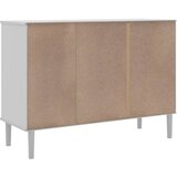  Komoda SENJA bijela izgled ratana 112x40x80 cm masivna borovina | shoptok.hr