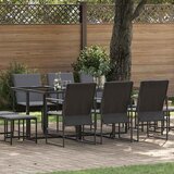  Vrtni set za objed 11 pcs Crna Čelik | shoptok.hr