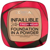 L'Oréal Paris Infaillible 24H Fresh Wear Foundation In A Powder puder za sve vrste kože 9 g Nijansa 140 golden beige