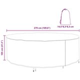 vidaXL Prevleka za zunanje pohištvo 279 x 279 x 105 cm 420D tkanina | Shoptok.si