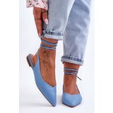 Kesi Women's tied ballerinas blue Lilly Ann | Shoptok.si