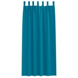 vidaXL Zavjese sa zavjesama 2 pcs Tirkizna 260 x 140 cm Poliester | shoptok.hr
