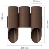 Cellfast baštenska ogradica 3 elemeta maxi /brick red/ | ePonuda.com