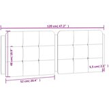  Jastuk za uzglavlje Zadar smeđi 120 cm od umjetne kože | shoptok.hr