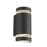 Searchlight Outdoor Zunanja stenska svetilka z 2 lučema, gor in dol, siva IP44, GU10, (22100690) | Shoptok.si