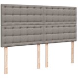  Krevet s oprugama i madracem smeđesivi 200x200 cm od tkanine | shoptok.hr