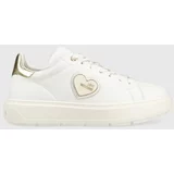 Love Moschino Usnjene superge Sneakerd Bold 40 bela barva, JA15384G1G