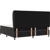 Box Spring Krevet s Madracem Crni 200x200 cm Baršun | shoptok.hr