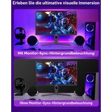 AURORIONCG 4-stranski USB RGBIC LED trak za 24" monitor | Shoptok.si