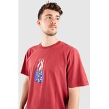 Poetic Collective Flames T-shirt red Cene