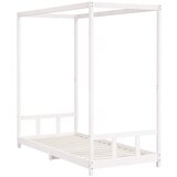  Okvir za dječji krevet bijeli 90 x 200 cm od masivne borovine | shoptok.hr
