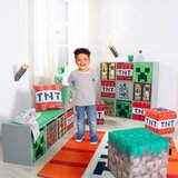 Minecraft OTROŠKA KLOP 119/60/30 cm siva, zelena, večbarvno | Shoptok.si