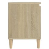vidaXL TV ormarić s nogama od masivnog drva 103,5x35x50 cm boja hrasta | shoptok.hr