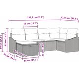  Set sofe s jastukom s pohranom Bež i krema poliratan | shoptok.hr