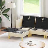  Set namještaja za dnevni boravak s jastukom 6 pcs Krem Tkanina | shoptok.hr