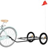Prikolica za bicikl crna 135 x 68 x 37 cm željezna | shoptok.hr
