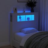  LED uzglavlje bijelo 100 x 18,5 x 103,5 cm konstruirano drvo | shoptok.hr