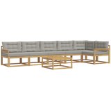  Set vanjskih sofa 7 pcs Bijela i svjetlosiva 79 x 79 x 37 cm | Eponuda.ba