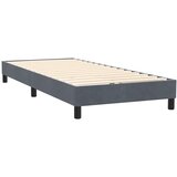 Box Spring krevet s madracem i LED tamnosivi 80 x 220 cm baršunasti | shoptok.hr