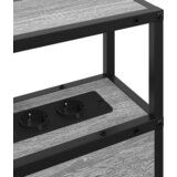 vidaXL Skladiščni naslon Siva sonoma 90 cm Konstruiran les | Shoptok.si