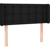  Uzglavlje s ušima crni 83x16x78/88 cm od tkanine | shoptok.hr