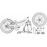  Dječji Bicikl 24 Inča 6-Speed za djecu od 8 do 12 godina Crna | shoptok.hr