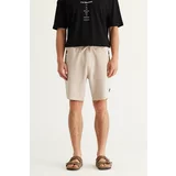 AC&Co / Altınyıldız Classics Men's Beige Standard Fit Normal Cut Pocket Casual Shorts