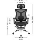Expert 5.7 Crna ergonomska stolica | shoptok.hr