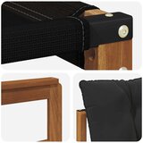  Set vanjskih sofa Čvrsto drvo akacije i Textilene Prirodna | shoptok.hr