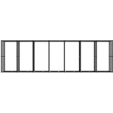 vidaXL Zunanji pasji boks jeklo 12,9 m² | Shoptok.si