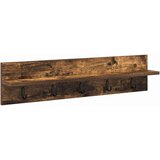  Vješalica za kapute na zidu Dimljeni hrast 80 x 10,5 x 18 cm | Eponuda.ba