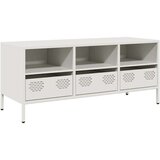 vidaXL TV omarica bela 101,5x39x43,5 cm hladno valjano jeklo | Shoptok.si